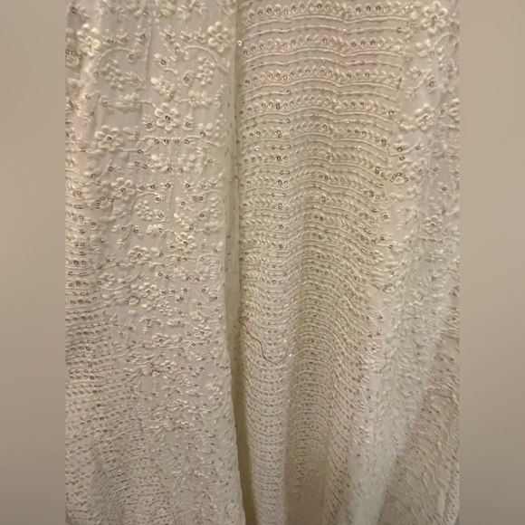 House of India Embroidered Georgette Salwar Kameez gown frock reception XL - Picture 11 of 16